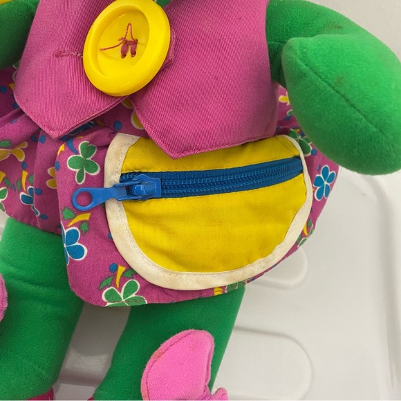 BABY BOP Talk N Dress Teach Me 17" Plush Doll Vtg 1993 Barney Dinosaur Playskool - Picture 8 of 13